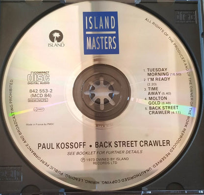 Paul Kossoff : Back Street Crawler (CD, Album)