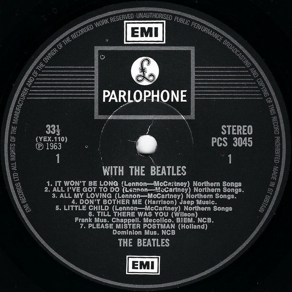The Beatles : With The Beatles (LP, Album, RE)
