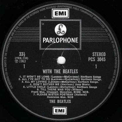 The Beatles : With The Beatles (LP, Album, RE)
