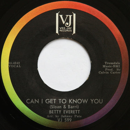 Betty Everett : I Can't Hear You (7", Single)