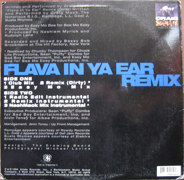 Craig Mack : Flava In Ya Ear (Remix) (12")