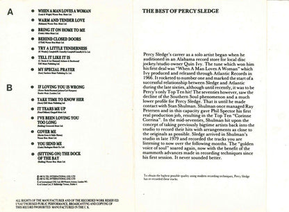 Percy Sledge : The Best Of Percy Sledge (Cass, Comp)