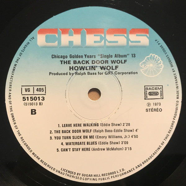 Howlin' Wolf : The Back Door Wolf (LP, Album, RE)