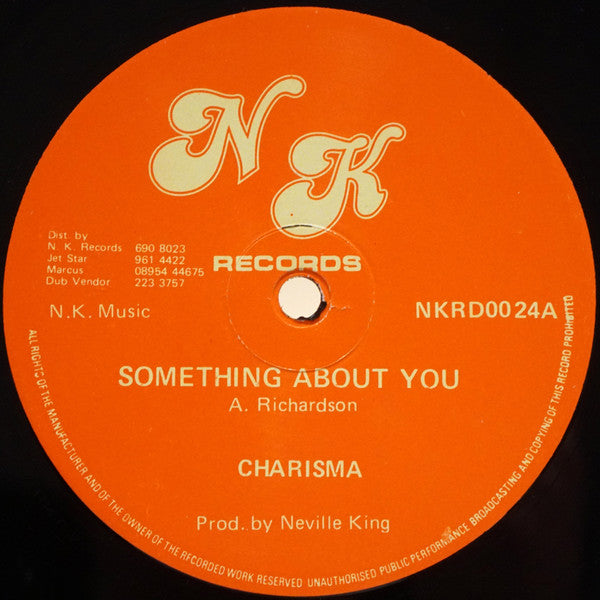 Charisma (14) : Something About You (12", Single, Red)