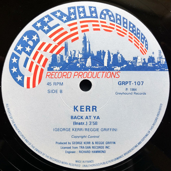 Kerr : Back At Ya (12")
