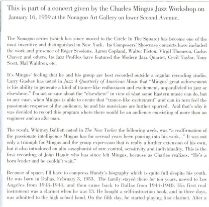 Charles Mingus : Jazz Portraits. Mingus In Wonderland (CD, Album, RE)