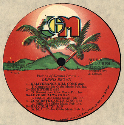 Dennis Brown : Visions Of Dennis Brown (LP, Album)