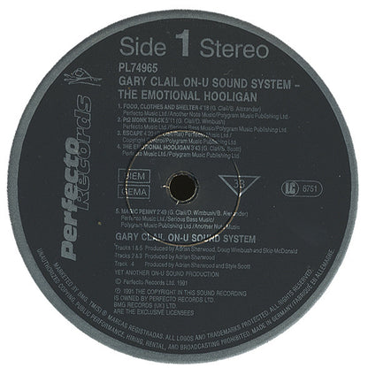 Gary Clail & On-U Sound System : The Emotional Hooligan (LP, Album)