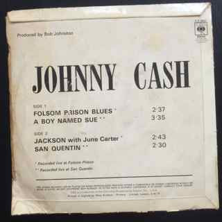 Johnny Cash : Folsom Prison Blues (7", EP)