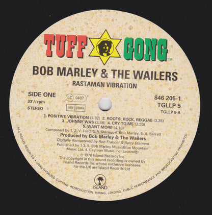 Bob Marley & The Wailers : Rastaman Vibration (LP, Album, RE, RM, RP)