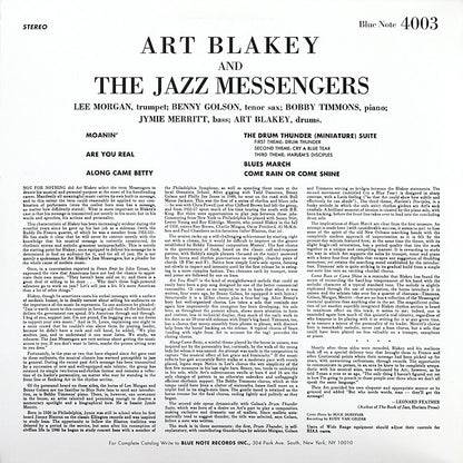 Art Blakey And The Jazz Messengers* : Moanin' (LP, Album, RE)