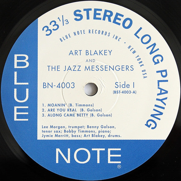 Art Blakey And The Jazz Messengers* : Moanin' (LP, Album, RE)