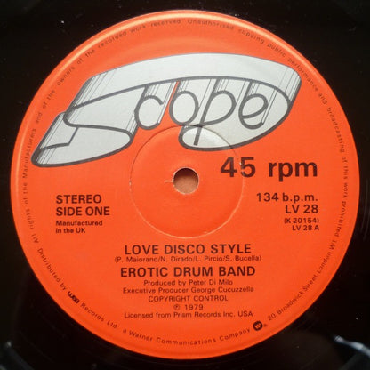 Erotic Drum Band : Love Disco Style / Jerky Rhythm (12")