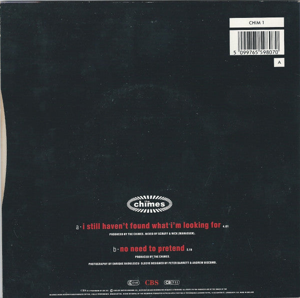 The Chimes : I Still Haven't Found What I'm Looking For (7", Single)