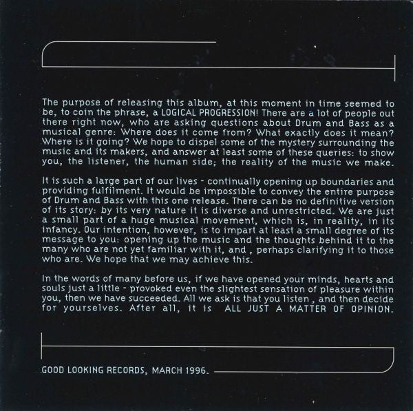 L.T.J Bukem* : Logical Progression (CD, Comp, PDO + CD, Mixed, PDO)