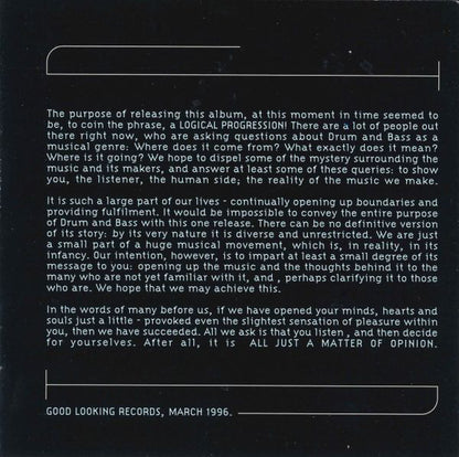 L.T.J Bukem* : Logical Progression (CD, Comp, PDO + CD, Mixed, PDO)