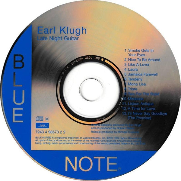 Earl Klugh : Late Night Guitar (CD, Album, RE, RM)