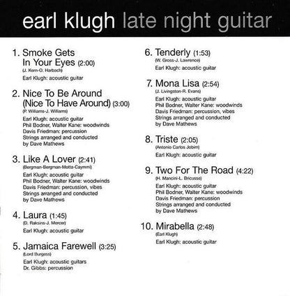 Earl Klugh : Late Night Guitar (CD, Album, RE, RM)