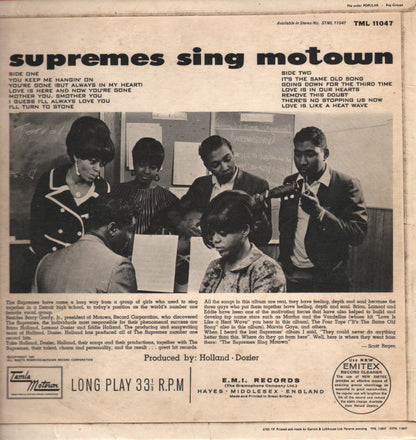 The Supremes : The Supremes Sing Motown (LP, Album, Mono)