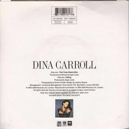 Dina Carroll : This Time (7")