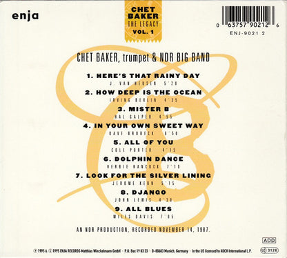 Chet Baker : The Legacy (CD, Album)