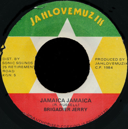 Brigadier Jerry : Jamaica Jamaica (7")