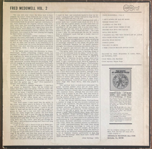 Fred McDowell : Vol. 2 (LP, Album)