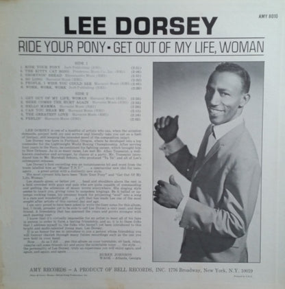 Lee Dorsey : Ride Your Pony - Get Out Of My Life Woman (LP, Album, Mono)