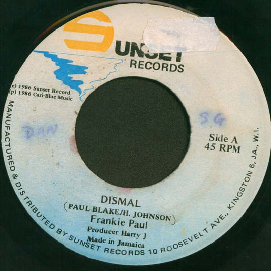 Frankie Paul : Dismal (7")