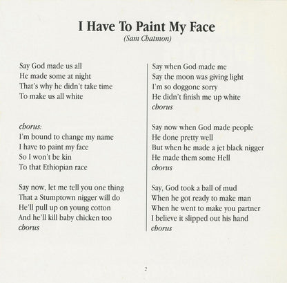Various : I Have To Paint My Face: Mississippi Blues – 1960 (CD, Comp, RE)