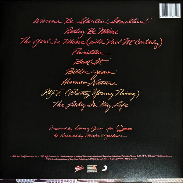 Michael Jackson : Thriller (LP, Album, RE, Gat)