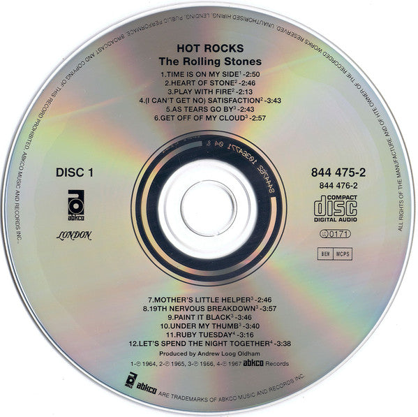 The Rolling Stones : Hot Rocks 1964-1971 (2xCD, Comp, RE, RM)