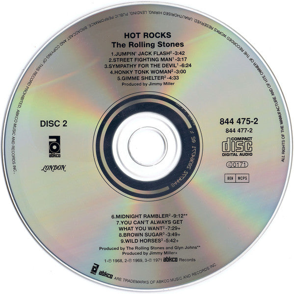 The Rolling Stones : Hot Rocks 1964-1971 (2xCD, Comp, RE, RM)