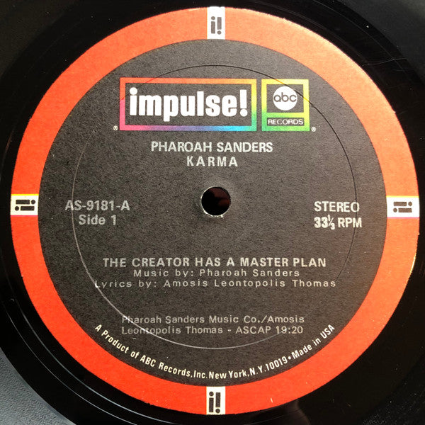 Pharoah Sanders : Karma (LP, Album, Gat)