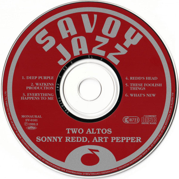 Art Pepper, Sonny Red : Two Altos (CD, Album, Mono, RE, RM)