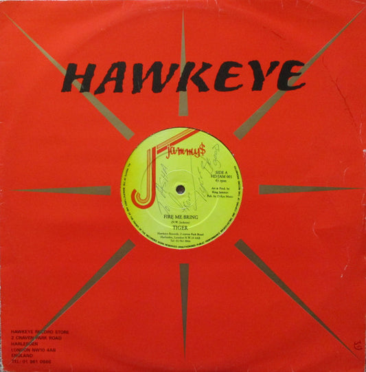 Tiger : Fire Me Bring (12")