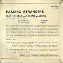 Billy Eckstine & Sarah Vaughan : Passing Strangers (7", EP, Mono)