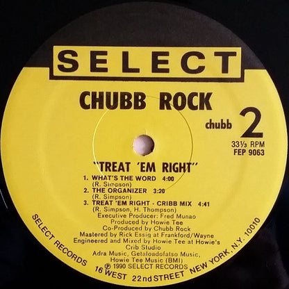 Chubb Rock : Treat 'Em Right (12", EP)