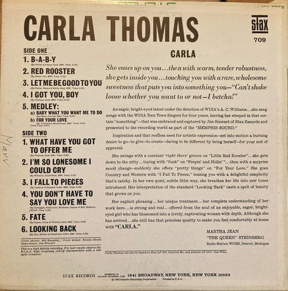 Carla Thomas : Carla (LP, Album, Mono, Mon)
