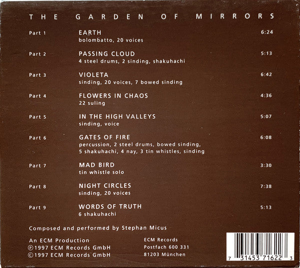Stephan Micus : The Garden Of Mirrors (CD, Album)