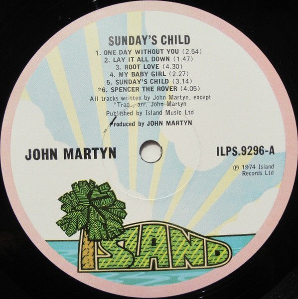 John Martyn : Sunday's Child (LP, Album, Pin)