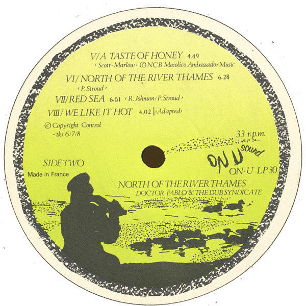 Doctor Pablo & The Dub Syndicate* : North Of The River Thames (LP, Album)
