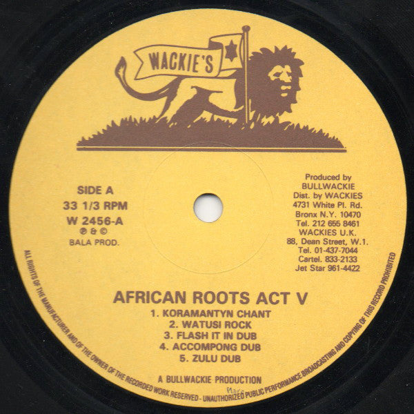 Wackies Rhythm Force : African Roots Act V (LP, Album)