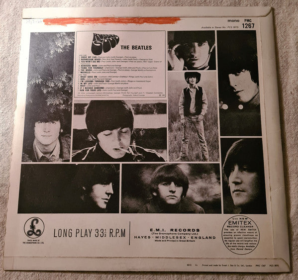 The Beatles : Rubber Soul (LP, Album, Mono, RP, 2nd)