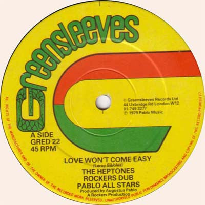 The Heptones / Pablo All Stars / Jacob Miller / Rockers All Stars : Love Won't Come Easy / Rockers Dub / Keep On Knocking / Original Rockers (12")