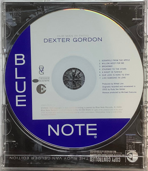 Dexter Gordon : Our Man In Paris (CD, Album, Copy Prot., RE, RM, EMI)