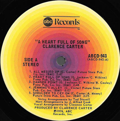 Clarence Carter : A Heart Full Of Song (LP, Album)
