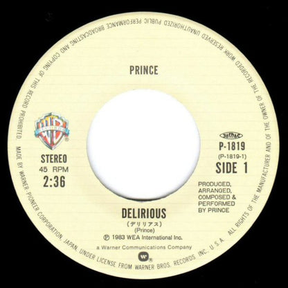 プリンス* = Prince : デリリアス = Delirious (7", Single)