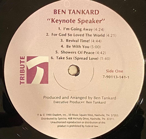 Ben Tankard : Keynote Speaker (LP, Album)
