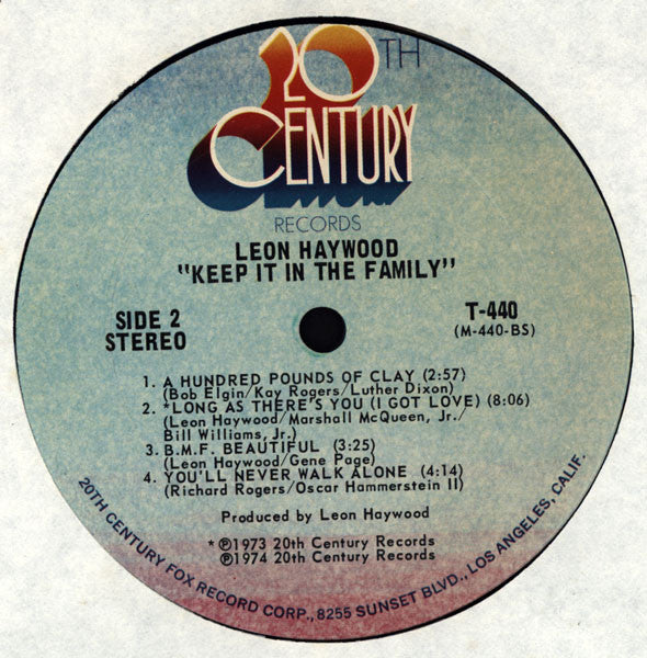 Leon Haywood : Keep It In The Family (LP, Album, Ter)